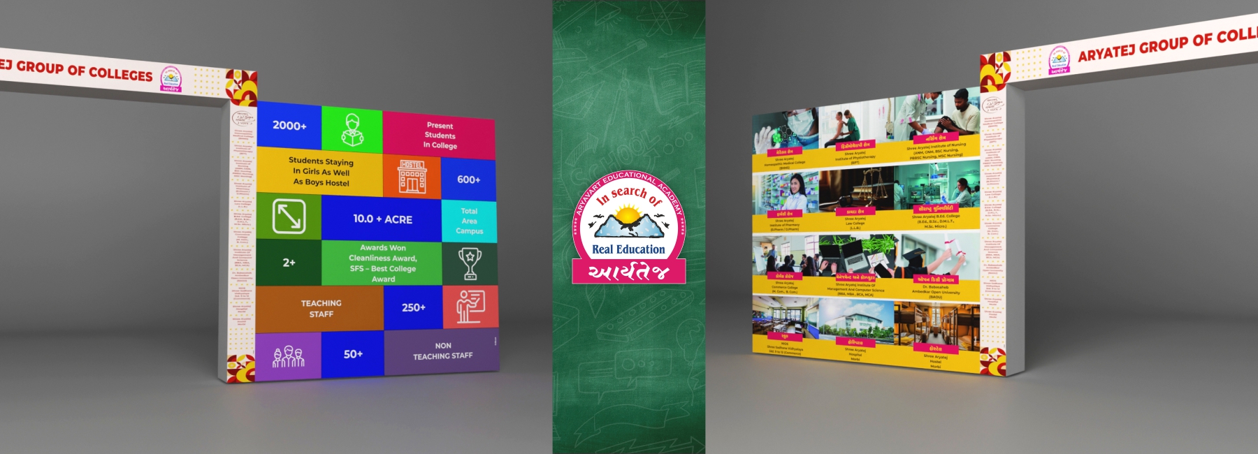 Aryatej Group of Colleges , Exhibition stall design, College promotional stall design India, Top 10 Event management company