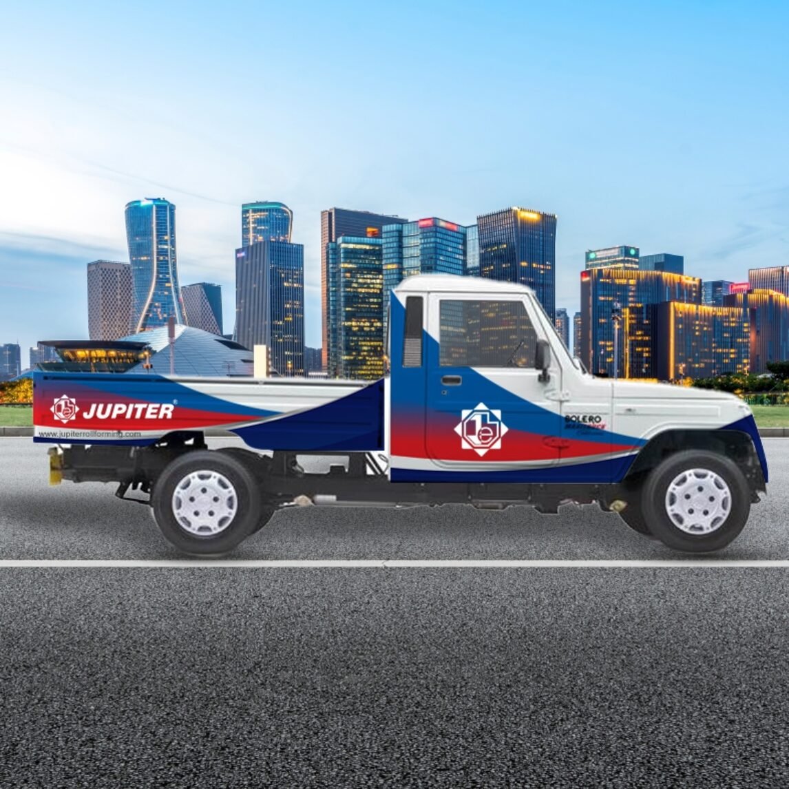 Vehicle graphic design, Commercial vehicle wrap design, Corporate vehicle branding Rajkot