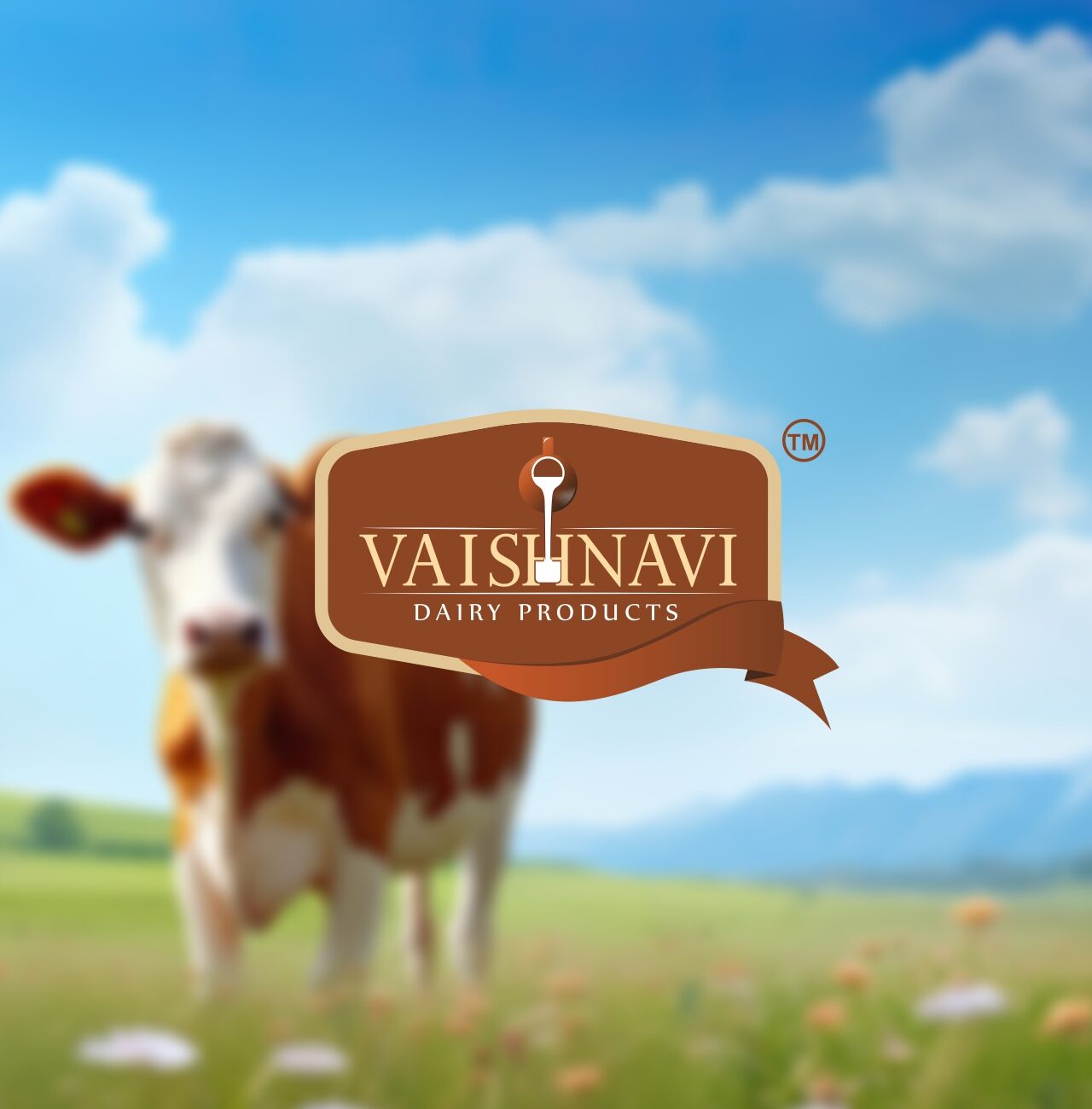 Vaishnavi Dairy Products Rajkot, dairy company logo design, Traditional dairy branding, Minimalist Logo Design, logo design, Professional logo design, Custom logo design