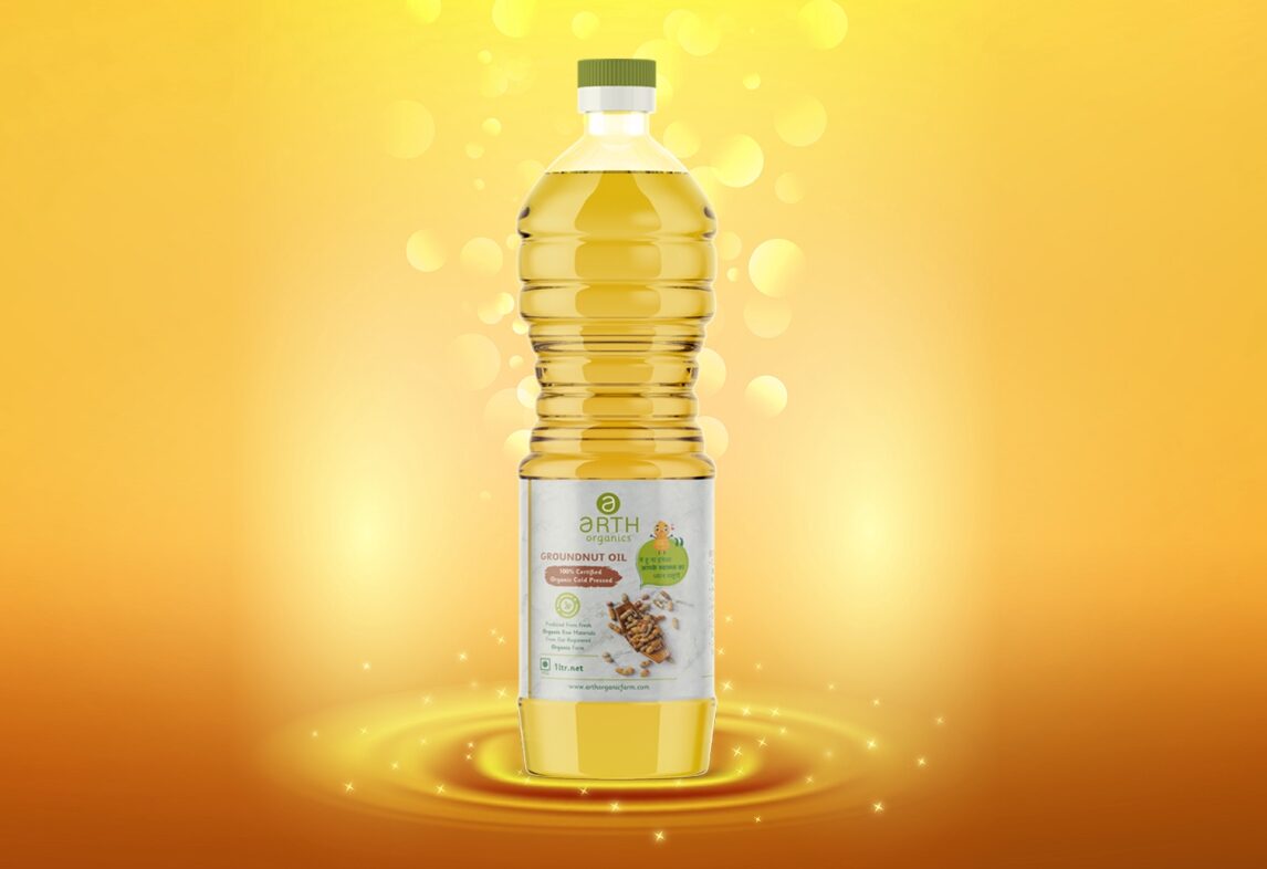 Oil packaging design, oil packaging design service, Packaging design company, peanut oil packaging, Healthy cooking oil, food branding design, FMCG product Packaging oil bottle mockup