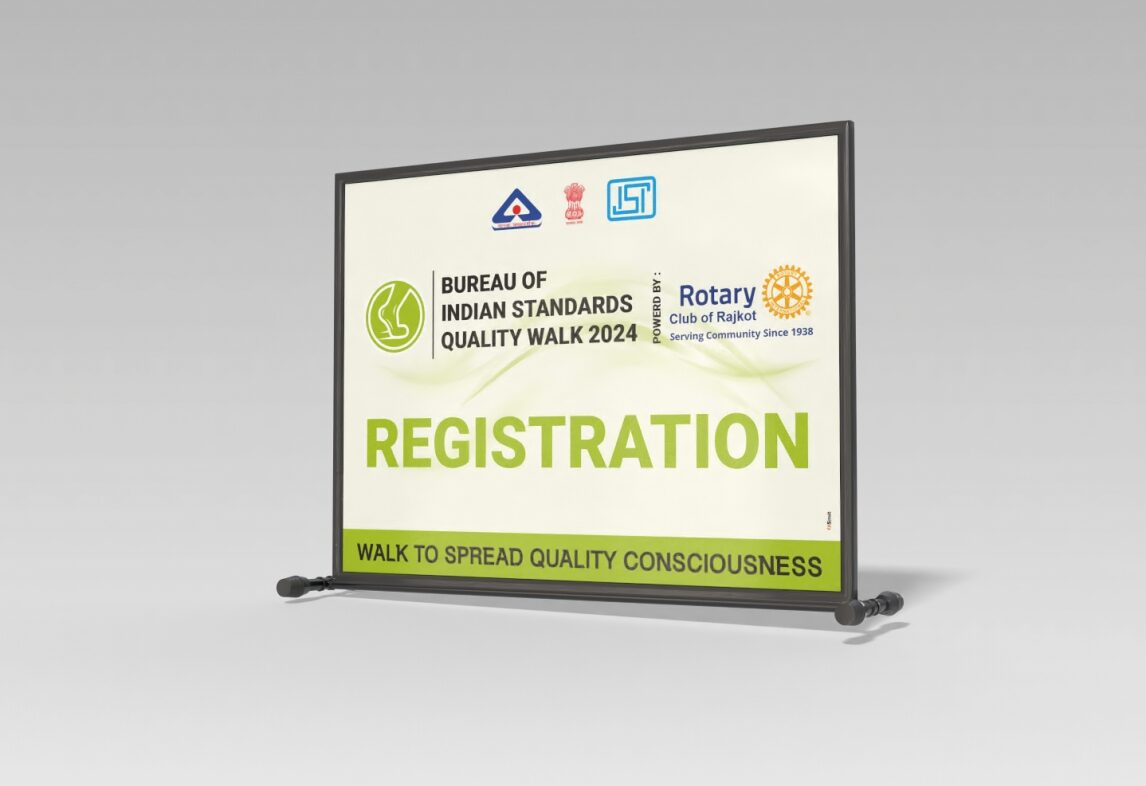 Registration deck design, event entrance design, registration booth design, Best Graphics Design for Event in Gujarat