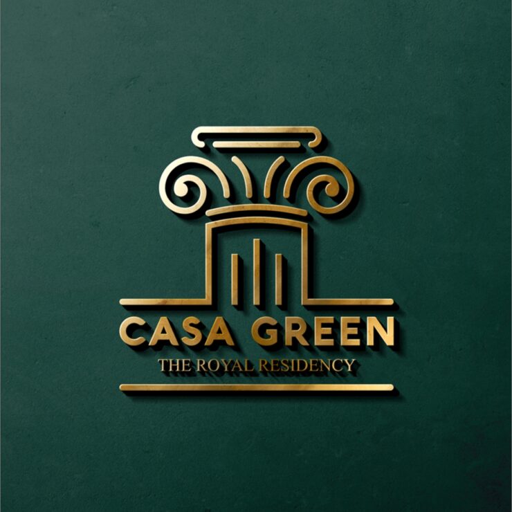 Casa Greens Logo Design, Luxury Real Estate Logo, Modern Housing Project Branding, Premium Residential Logo Design, Real Estate Visual Identity