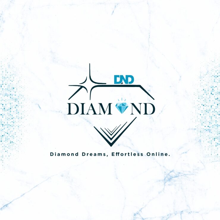 dnd diamonds logo design, luxury diamond brand logo, premium jewelry company branding, elegant jewelry logo design, diamond industry corporate identity