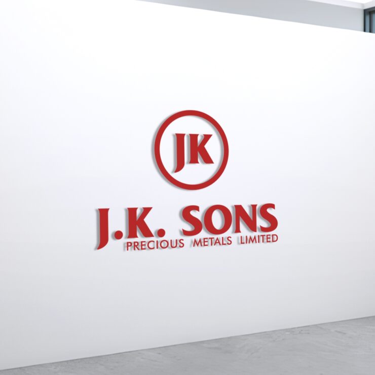 JK Sons Precious Metals, Logo Design, Metal Company Branding, Corporate Identity for Metals Industry, Premium Industrial Logo Design