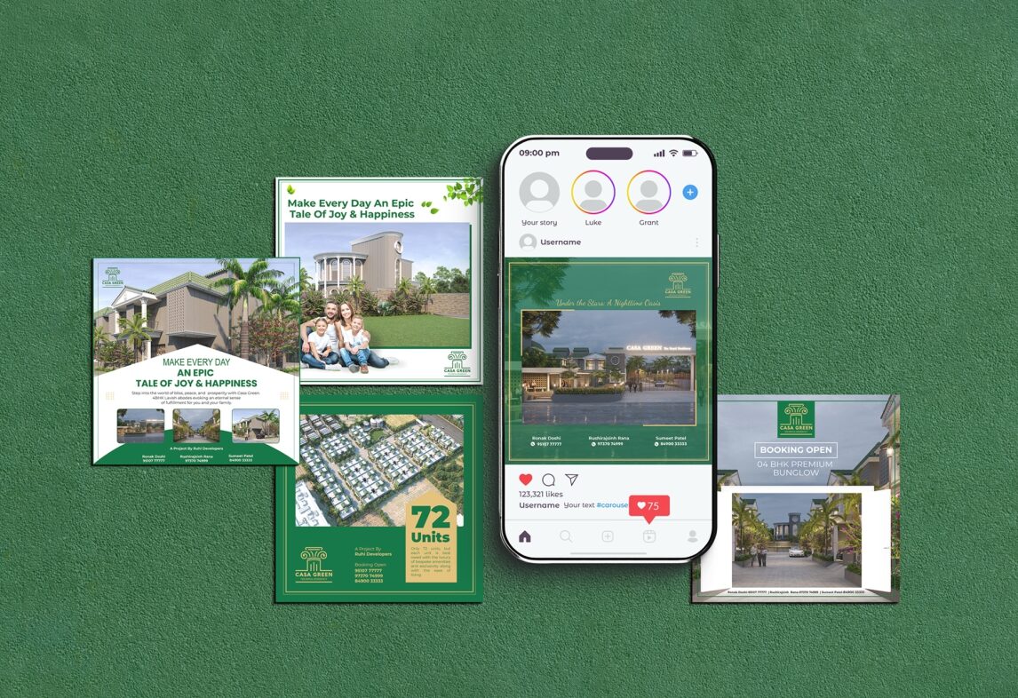Social Media Graphics Design for Real Estate Project, Real Estate Social Media Design, Social Media Marketing Agency for Real Estate