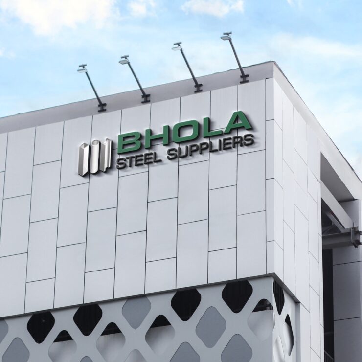 Bhola Steel Suppliers Logo Design, Industrial Company Logo Design, Corporate Identity Design
