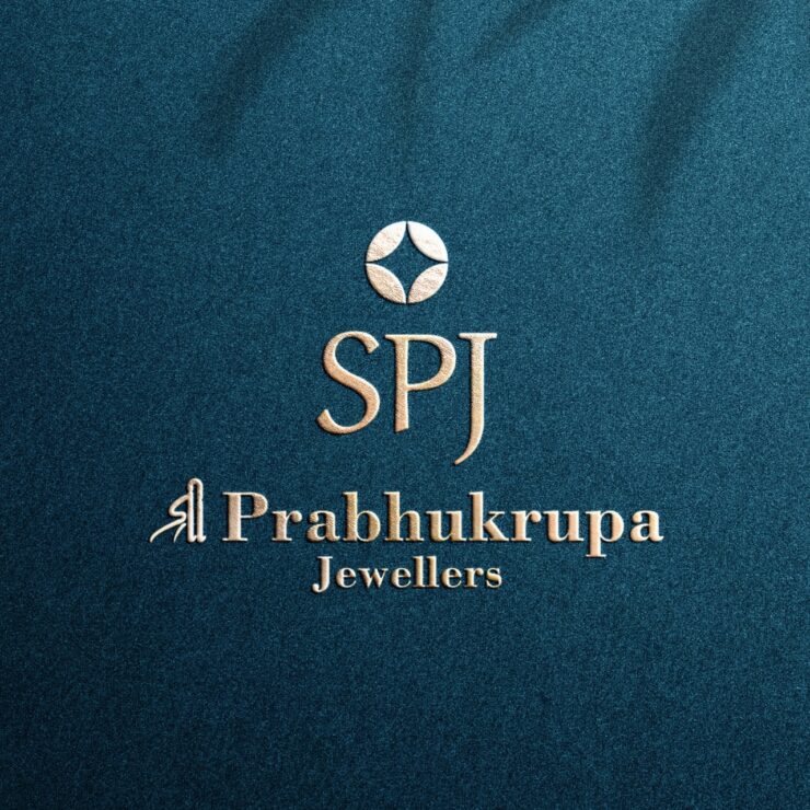shree prabhukrupa jewellers, logo design, premium logo design, modern logo design