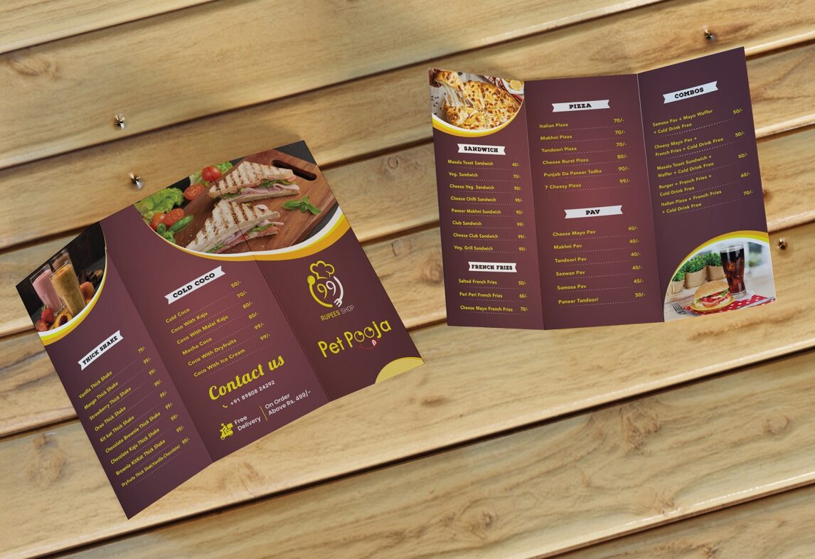 Premium Menu Design, Menu Design, Luxury Restaurant Menu Design, Creative Dining Menu Design
