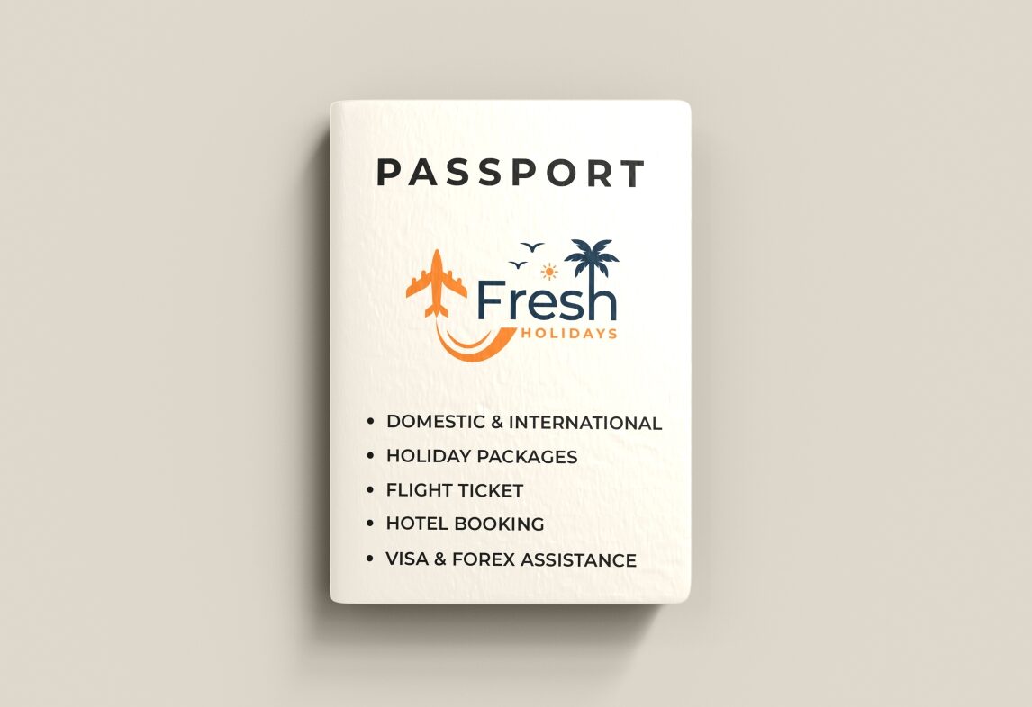 Marketing material design for travel agency, bulk printing service