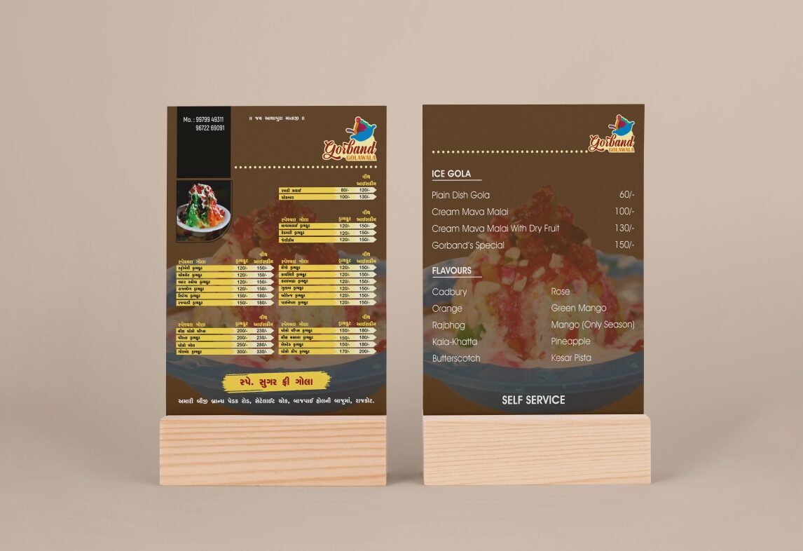 Premium Menu Design, Menu Design, Creative Dining Menu Design