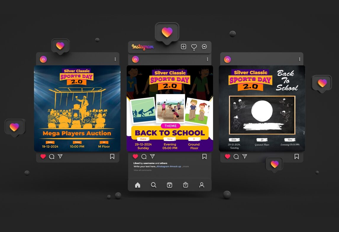 Sports Event Social Media, Online Branding, Event Creatives, Social Media Ads